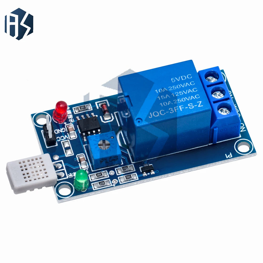 1-Channel HR202 Industrial Humidity Sensor Relay Module 5V 12V Dual Zpaxo