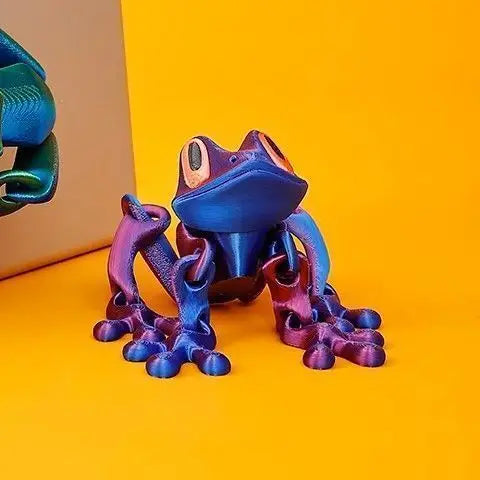 3D Printing Tree Frog Fridge Magnet Joint Movable Ornament Kitchen Zpaxo F