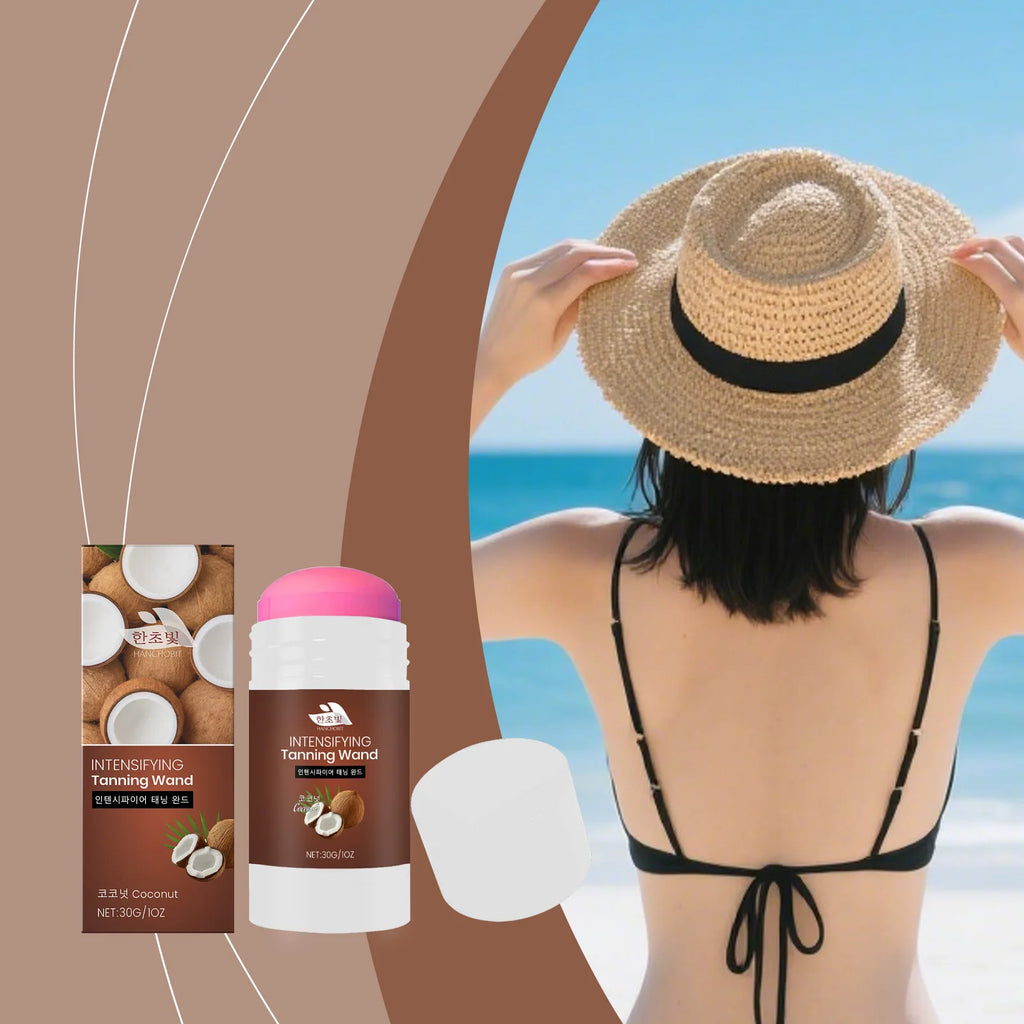 Coconut Self-Tanning Stick – Sun-Free Bronze Glow & Hydration Self-Tanning Bronzer Zpaxo