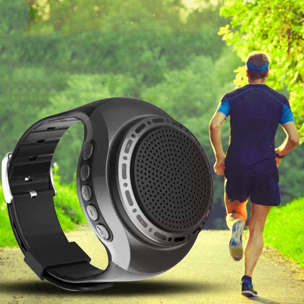 USB Rechargeable Bicycle Audio Portable Wrist Watch Speaker Cool