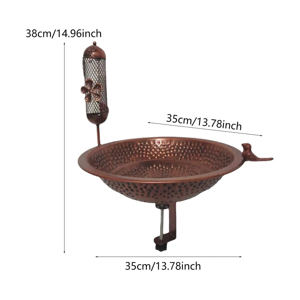 Vogelbad Feeder Spa BirdFeeder Rasenhof handicrafts for outdoor balcony rail Zpaxo