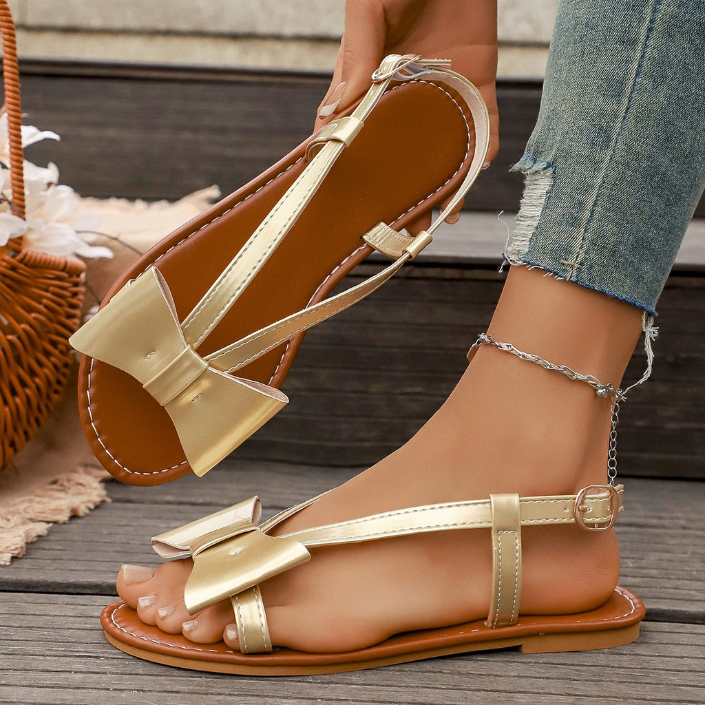 Trend Women Slippers Cute Butterfly-Knot Casual Sandals Lightweight Designer Shoes Women Flats Slip-On Trend Shoes for Women Zpaxo