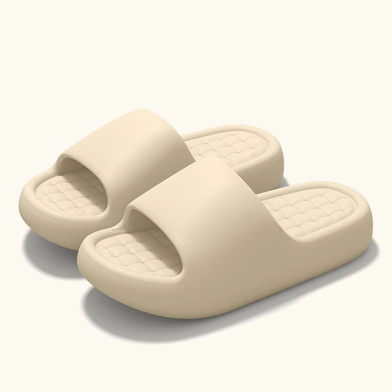 Women's Slippers Cloud Thick-soled Sandals Fashion Soft Bottom Beach Zpaxo khaki 40-41