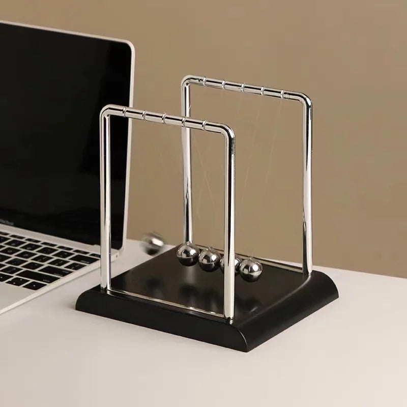 Newton's Cradle Pendulum Balls – Desk Decor & Physics Toy Physics Desk Toy Zpaxo