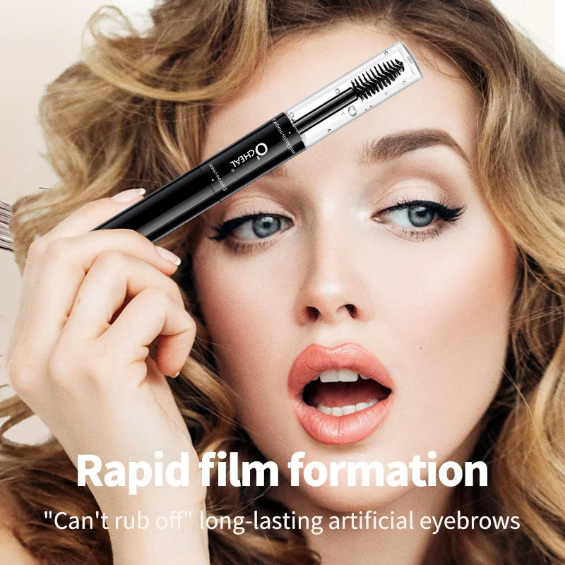 Eyebrows double head dyed eyebrows long-lasting setting liquid non-smudging waterproof and sweat-proof eyebrow dye cream Zpaxo