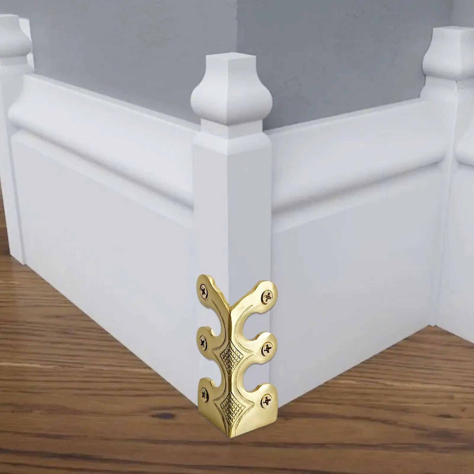Skiffers Baseboard Corner Protectors Metal Skiffers Antique Baseboard Cover Solid Brass Home Corner Guard Decorative Protector Zpaxo
