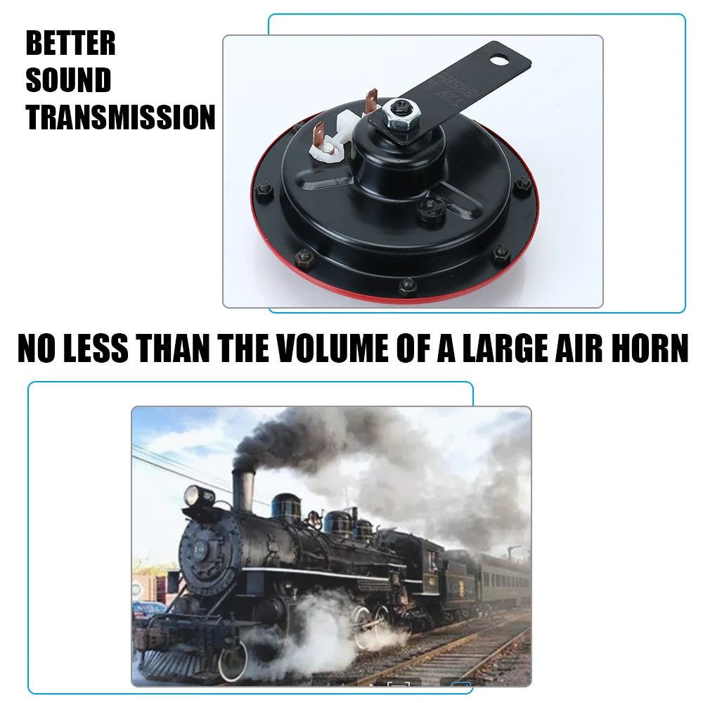 Loud Universal Car Horn Cool Scheme Electricity 1Pair Motorcycle Zpaxo