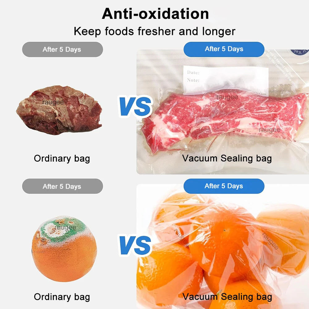 Food Vacuum Bags Reusable Packaging BPA-Free Sealing Air Valve Bag