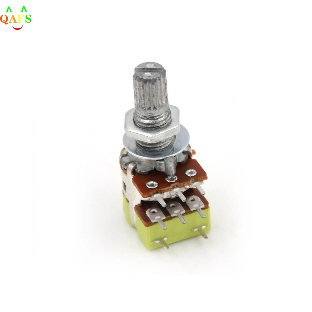 1 PcB50K 50K Ohm Dual Linear Taper Volume Control Potentiometer Switch