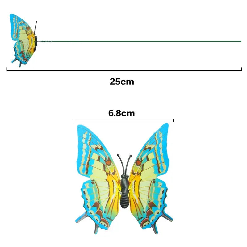 Glowing Butterfly Garden Stakes – Waterproof Lawn Yard Decor