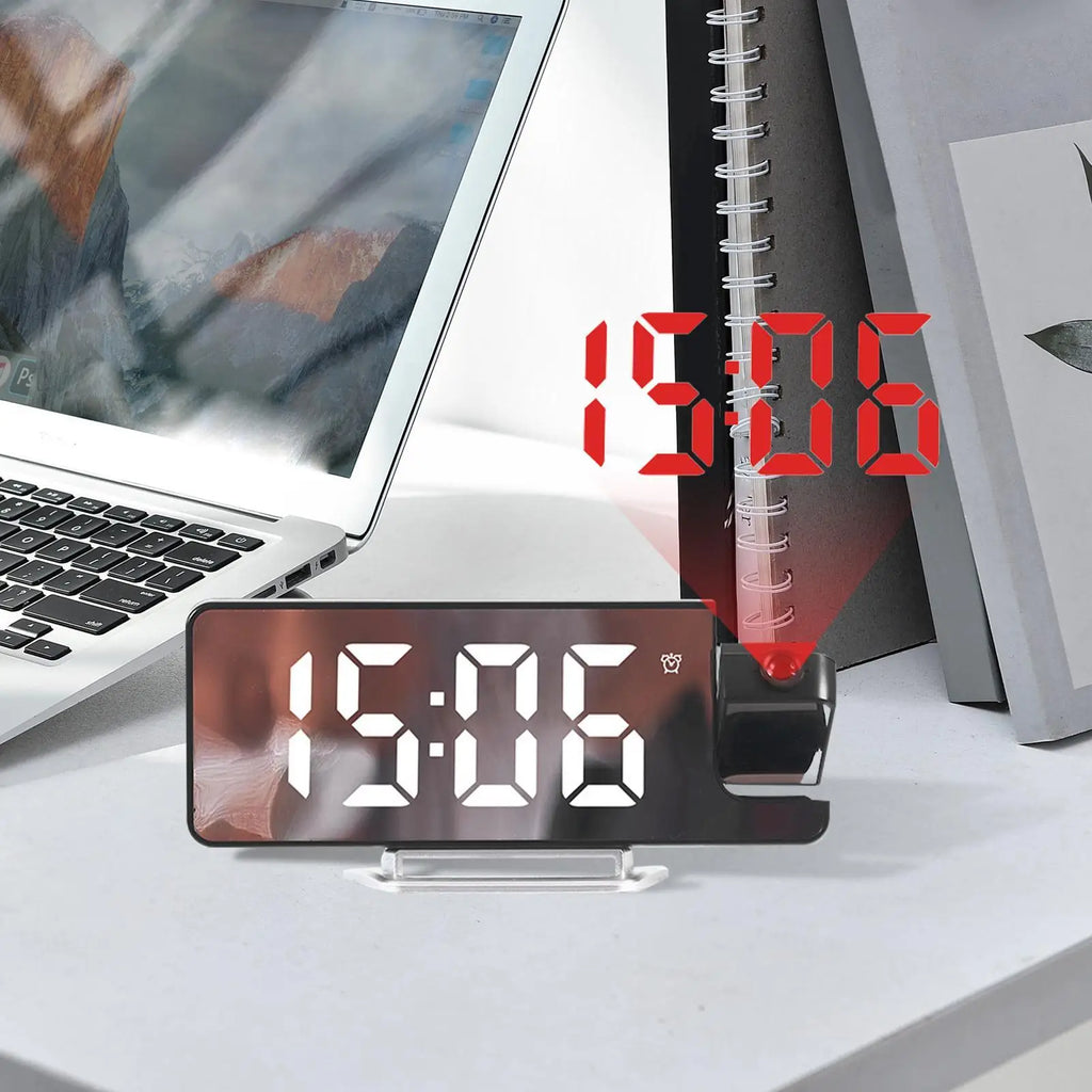 Digital Projection Clock Multifunctional Indoor Outdoor Alarm LED