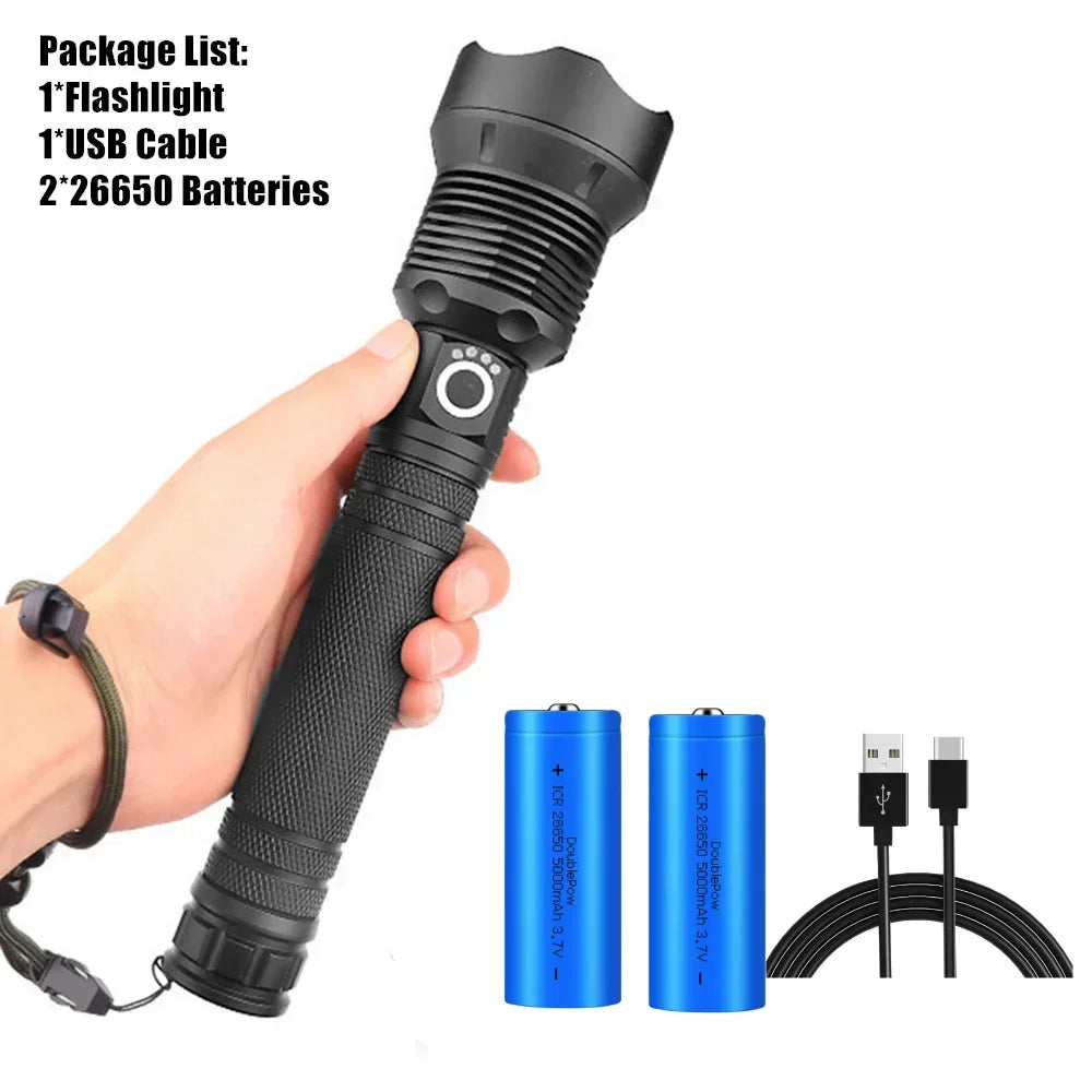 ESMARTER XHP70.2 Zoomable Rechargeable LED Tactical Flashlight
