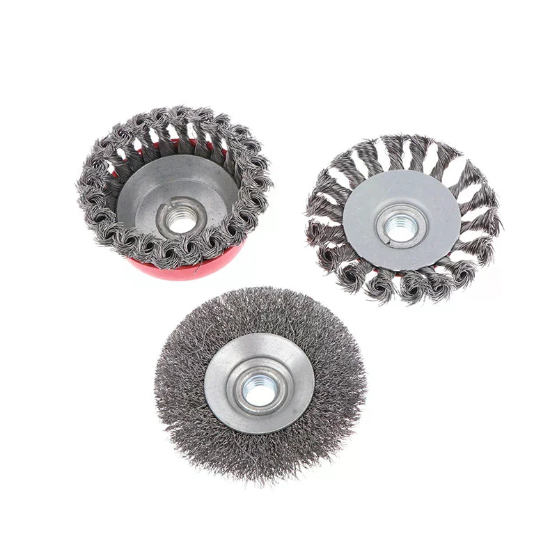Twisted Steel Wire Wheel Abrasive 75 M14 Cup Brush Powerful Paint Zpaxo