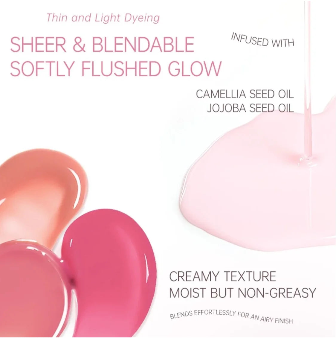 Mooekiss Cushion Blush Matte Finish Natural Nude Shades Moisturizing Yet Non-Oily Compact & Lightweight Original Makeup Cosmetic Zpaxo