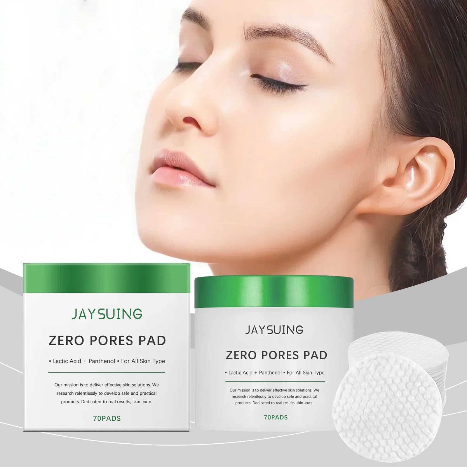 Salicylic Acid Exfoliating Facial Pads – 70ct Pore Cleansing Facial Exfoliating Pads Zpaxo