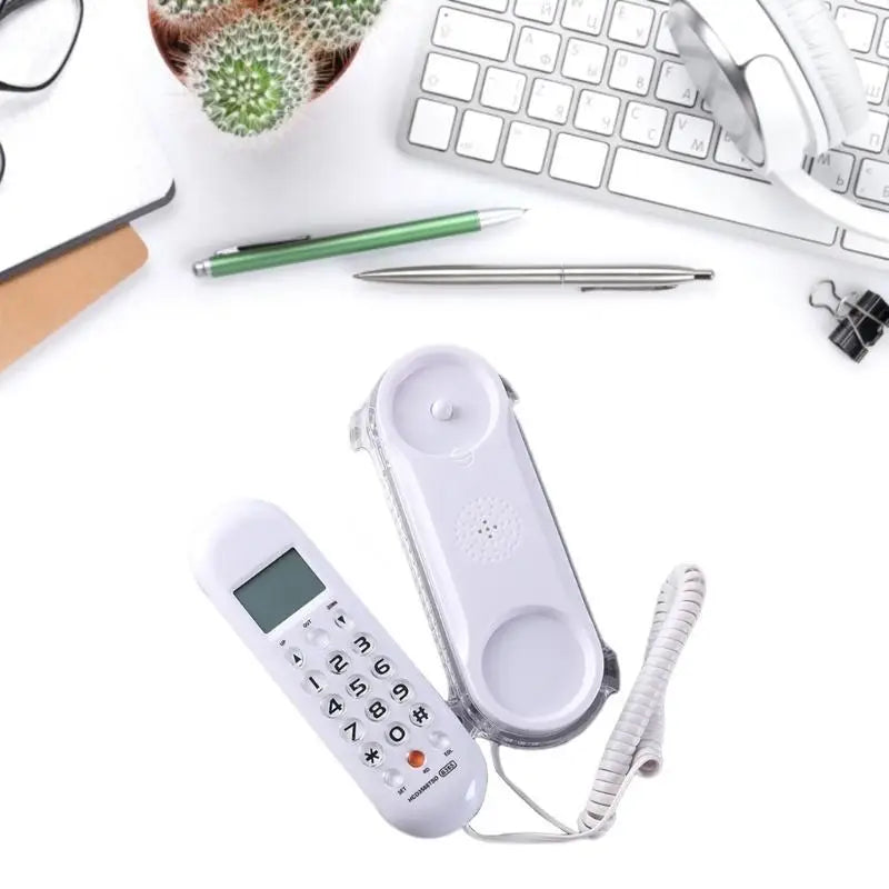 652F Modern Phone Fixed Landline Caller Flash LCD Display Redialing Zpaxo