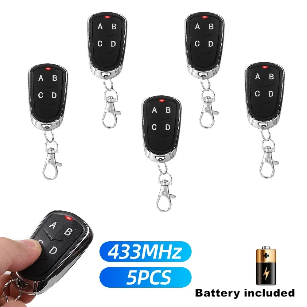 Universal 4 Buttons Garage Door Opener 433MHZ Remote Control 433 Zpaxo