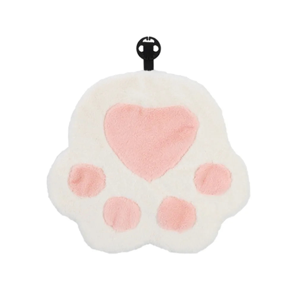 Premium Soft Cartoon Cat Claw Seat Cushion Warm Plush Paw Car Zpaxo Pink