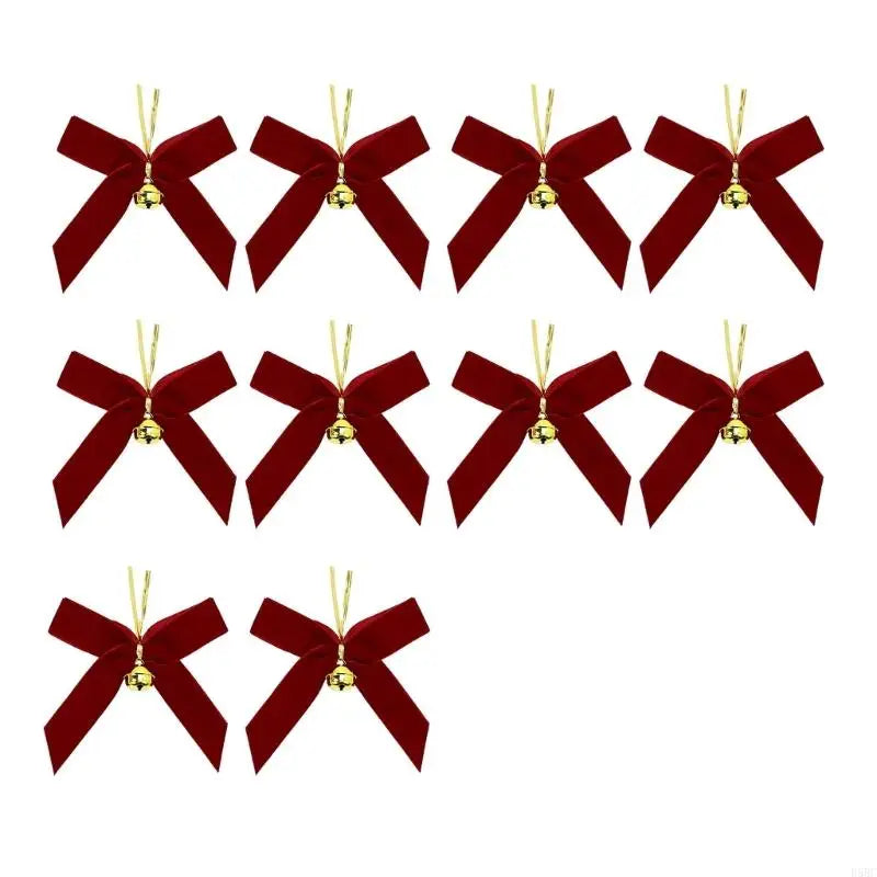Velvety Bowknot Hnaging Ornament Christmas Tree Decoration