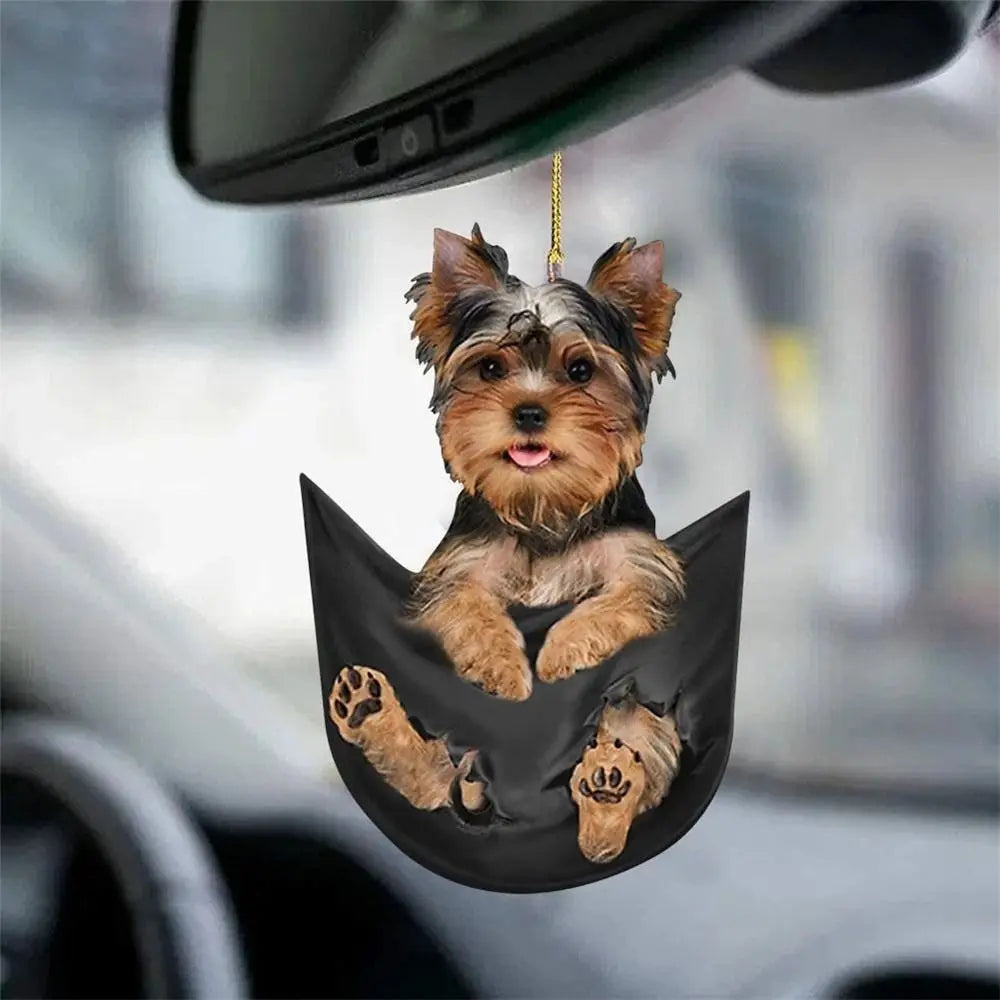 Cute Funny Car Decoration Key Chain 6 Styles Pocket Pendant Rearview Zpaxo