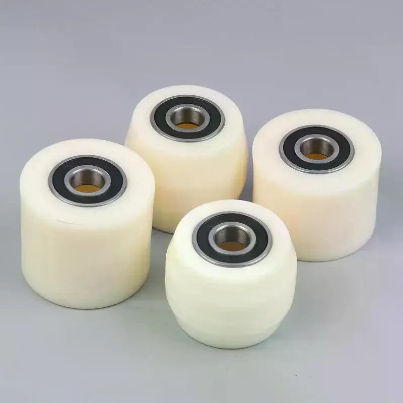 Polyurethane Nylon Wheels Replacement Caster Fork Wheel Bearing Small Zpaxo