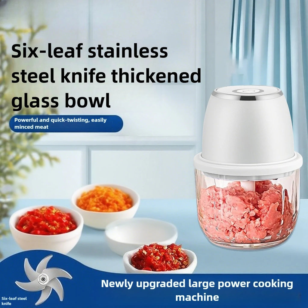 350ML Electric Meat Grinders Food Crusher Garlic masher USB Multifunctional Vegetable Slicer Processor Chopper Kitchen Blenders Zpaxo