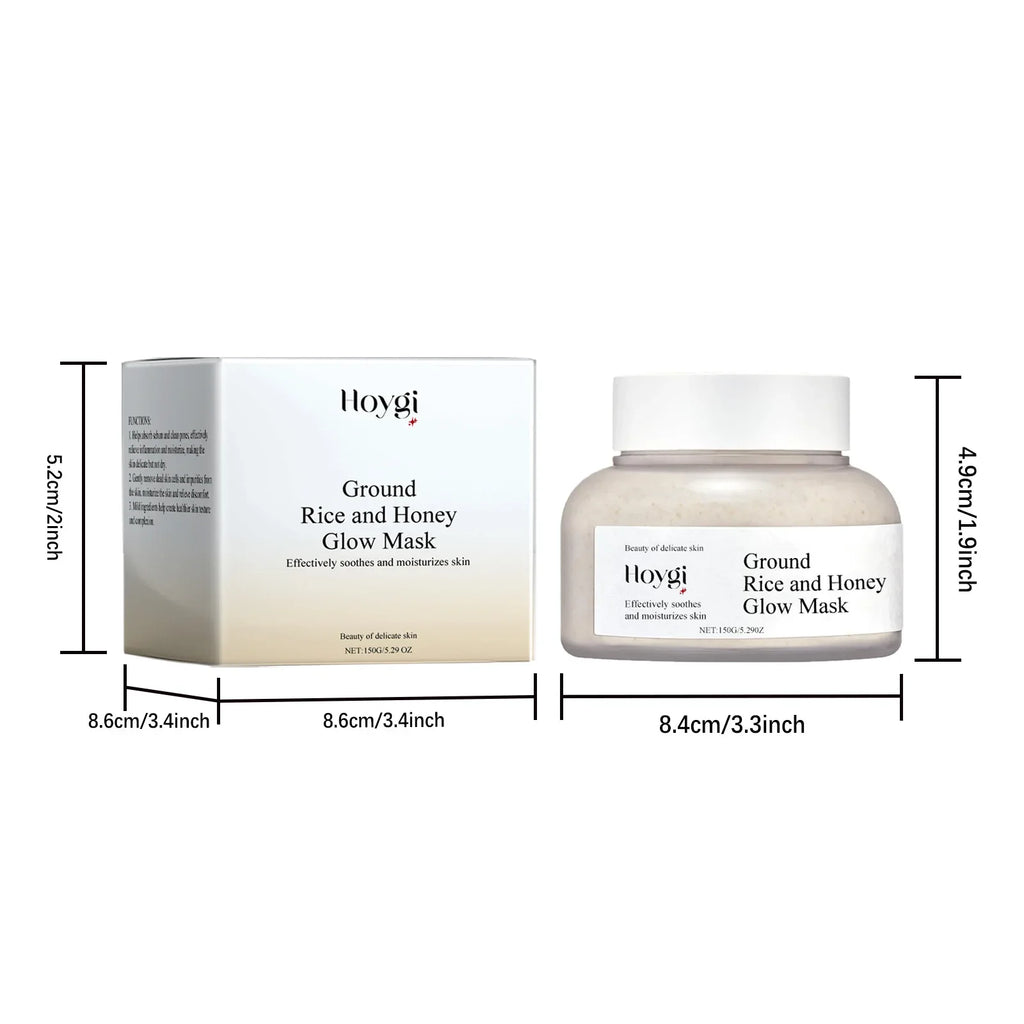 Hoygi Rice & Honey Face Mask – Hydrating, Brightening, Pore Minimizing Hydrating Face Mask Zpaxo
