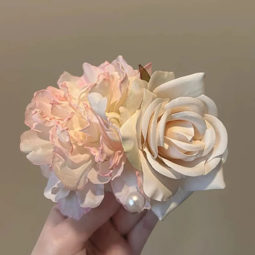 Elegant Plastic Flower Hair Clip Romantic Side Hairgrips Butterfly Zpaxo F