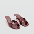 Classic Brown Leather Designer Slides Women Beach Party Slippers Low