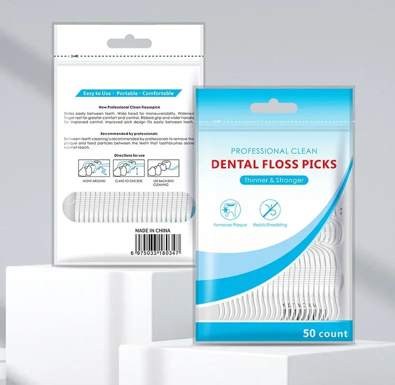 Floss Family Ultra-fine Toothpick Disposable Flat Portable Flossing