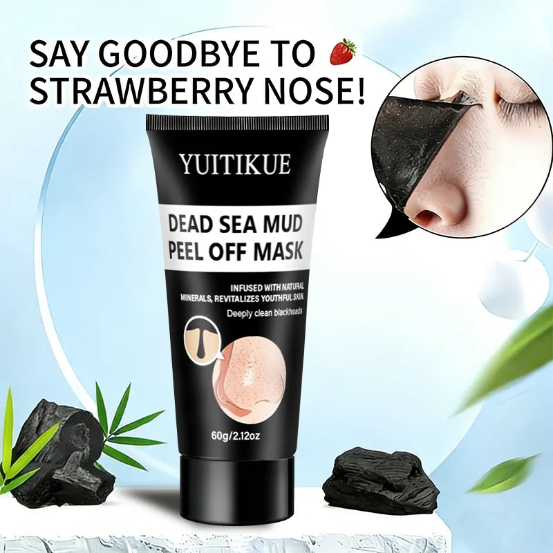 YUITIKUE Dead Sea Mud Peel-Off Blackhead Remover Mask 60g Peel-Off Face Mask Zpaxo