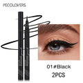 2PCS/Set Ultra-thin Eyeliner Pen, Waterproof, Smooth Application, Smudge-proof, Precise Outlining,Creates Fashionable Eye Makeup Zpaxo 01x2pcs