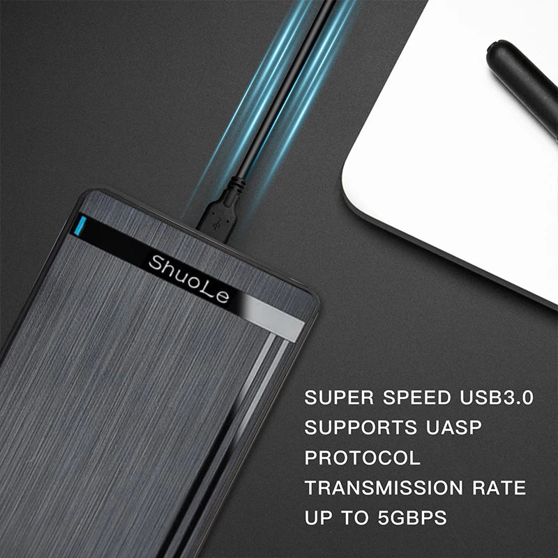 2.5-inch SSD Solid State Mechanical Serial Port SATA Hard Disk Case Toolless Micro Interface USB 3.0 External Mobile Zpaxo