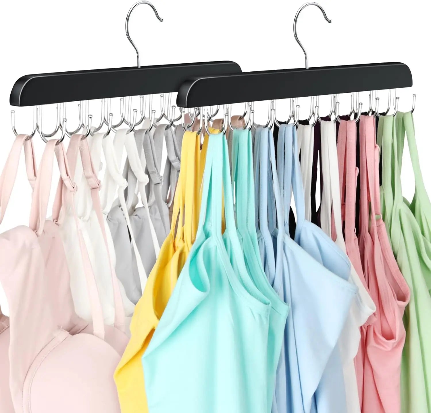 Wooden Bra & Vest Hanger Organizer Rack | Dorm & Apartment