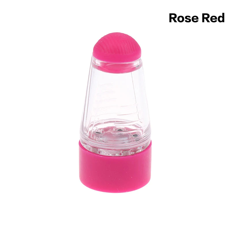 Scalp Applicator Liquid Comb Essential Oil Guiding Massager Mini Zpaxo Rose red