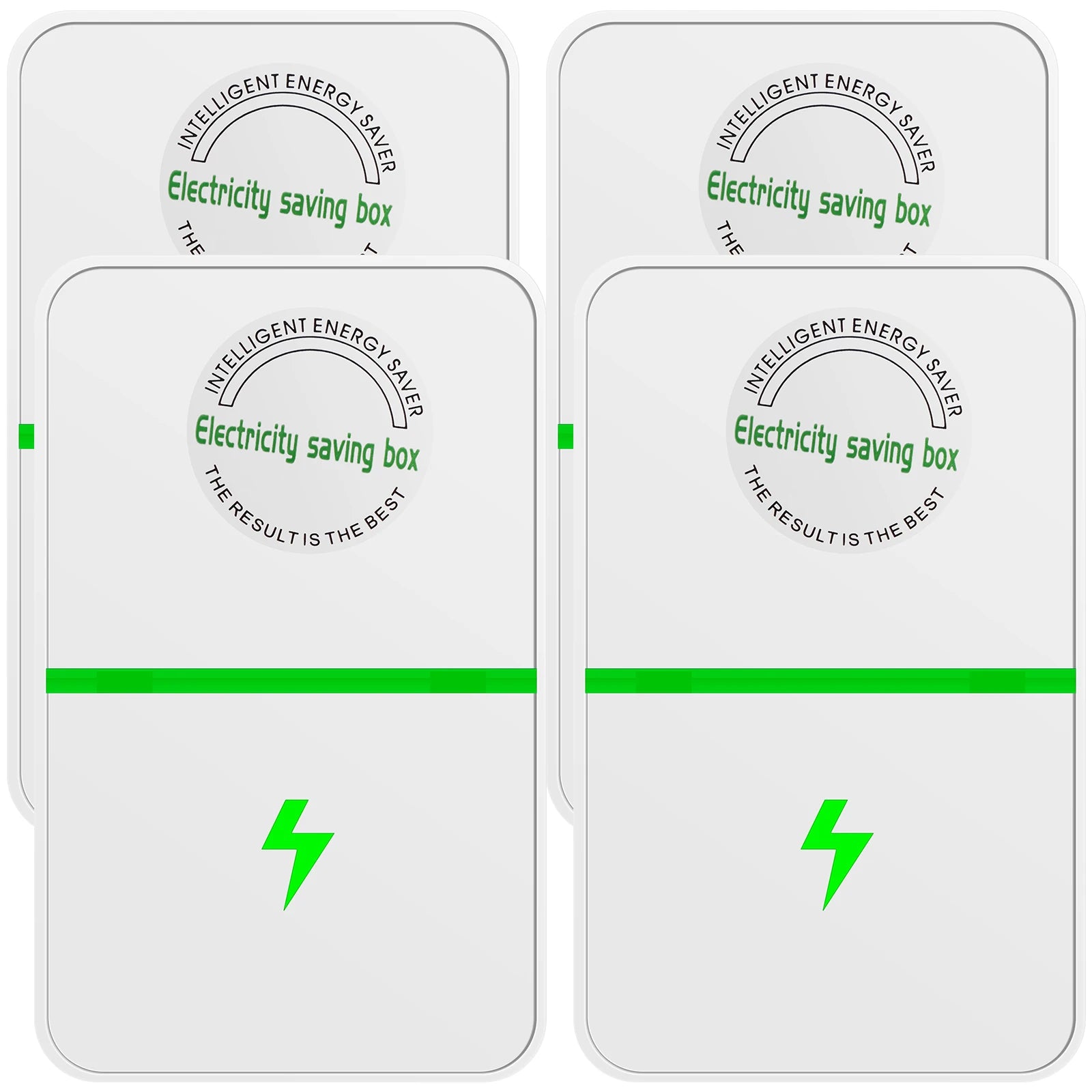 2/4Pcs Power Saver Portable Electricity US Energy Saver Smart Saving Box Safe Household Plug 90V-250V for Office Kitchen Accesso Zpaxo 2pcs