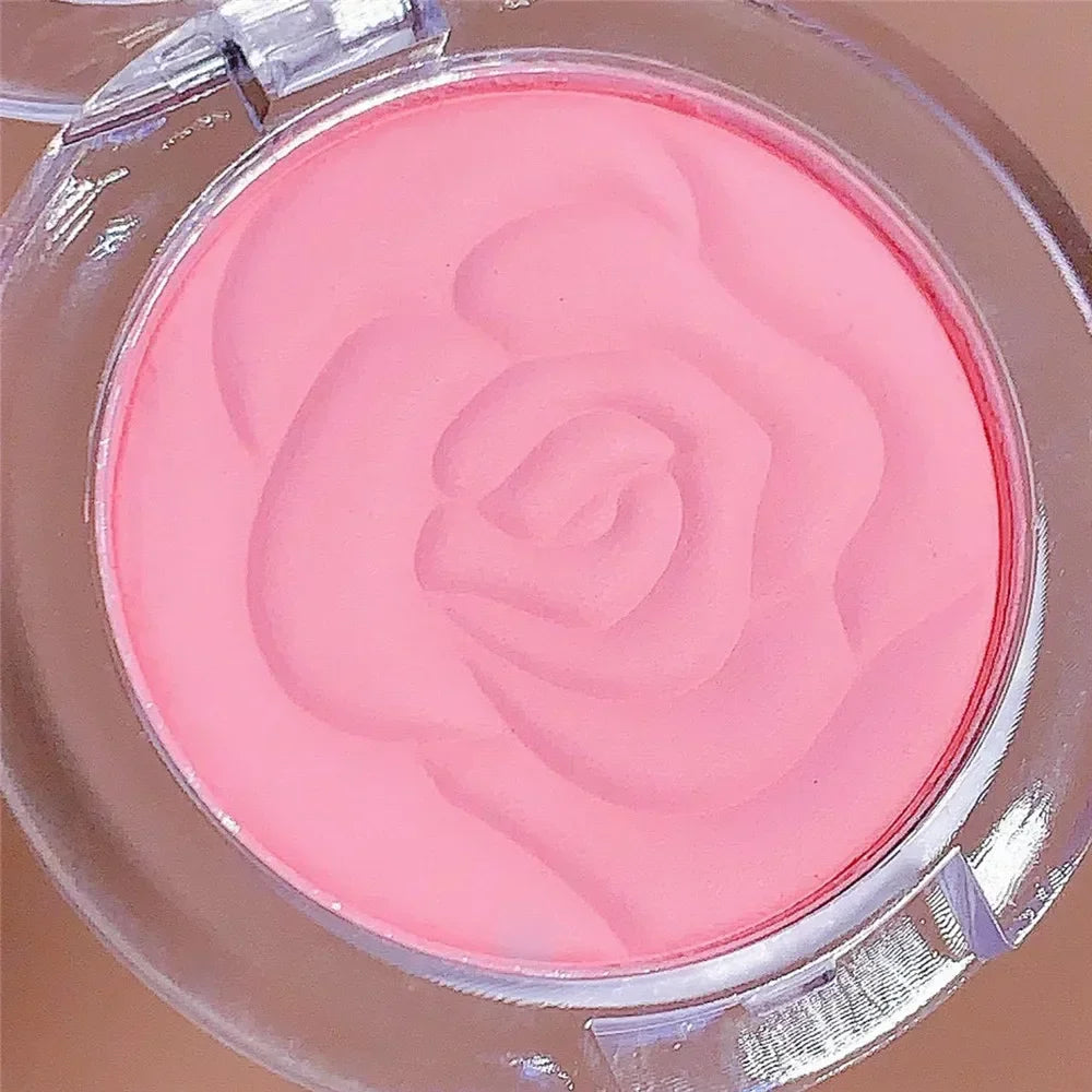 Single Matte Embossed Petal Blush Palette Peach Cream Pink Orange Zpaxo
