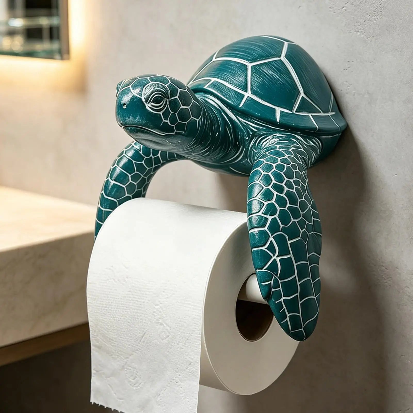Animal Toilet Paper Holder Bathroom Tissue Roll Organizer Sea Beach