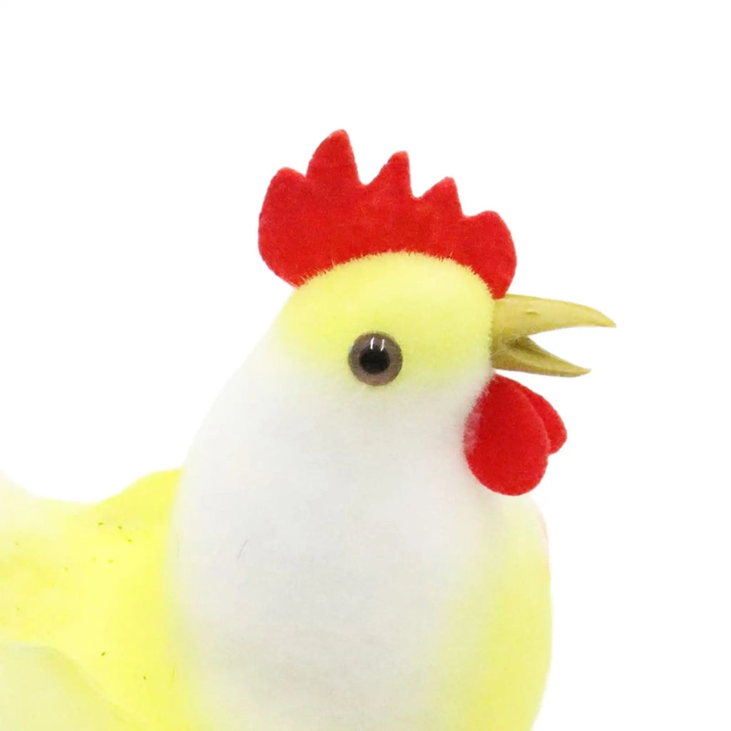 Rooster Sculpture Simulated Feathers – Garden & Desktop Statue Garden Animal Statue Zpaxo