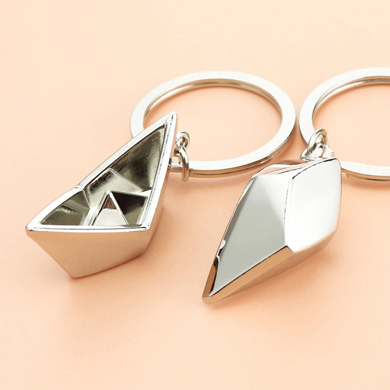 Men's Sailing Metal Alloy Boat Key Chains Rings Lucky Sailor Men Zpaxo