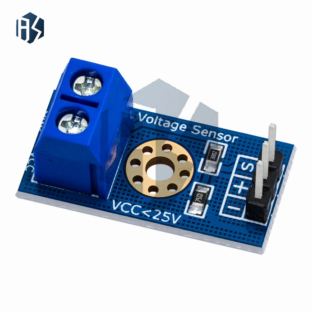 0-25V DC Voltage Detection Module Wide Range Monitoring Sensor Zpaxo