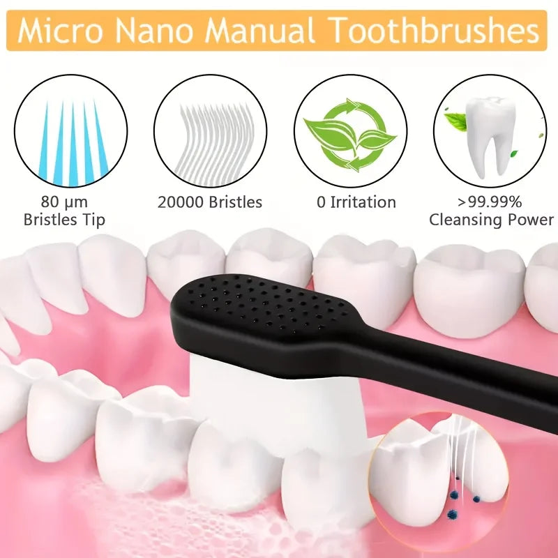Ultra-soft Manual Toothbrush 20 000 Bristles Sensitive Gums Teeth