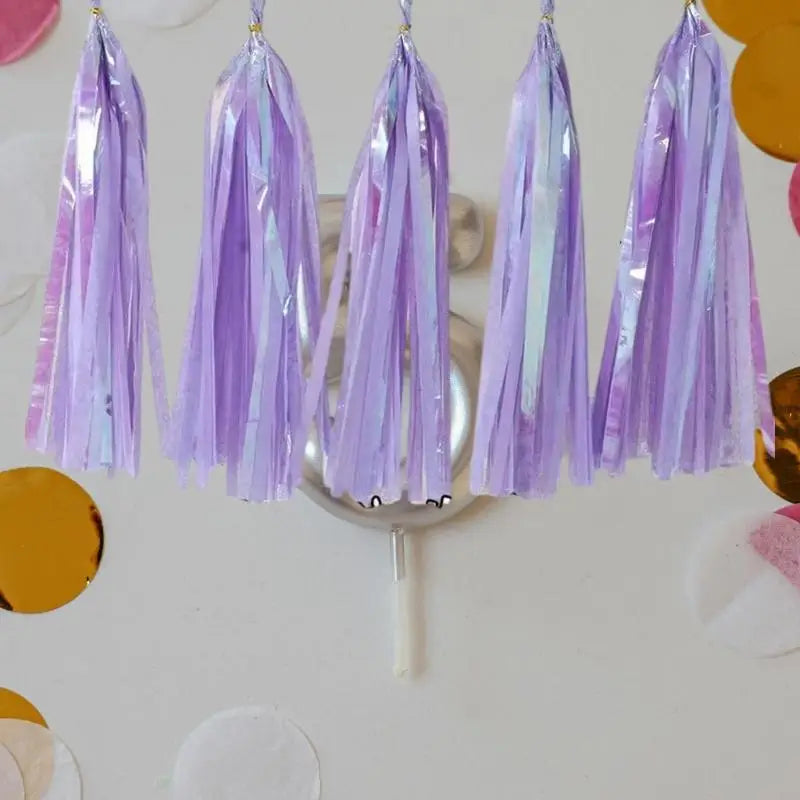 Colorful Tassels Ribbons Garland Birthday Wedding Celebration Supplies