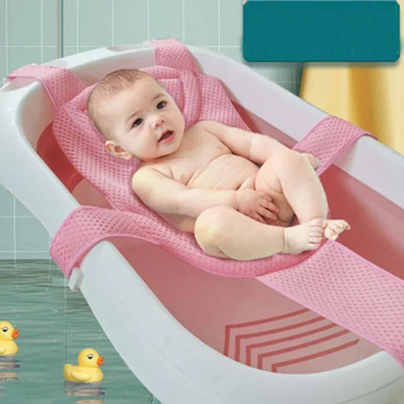 Newborn Adjustable Bathtub Pillow Seat Cushion Cross-shaped Anti-slip