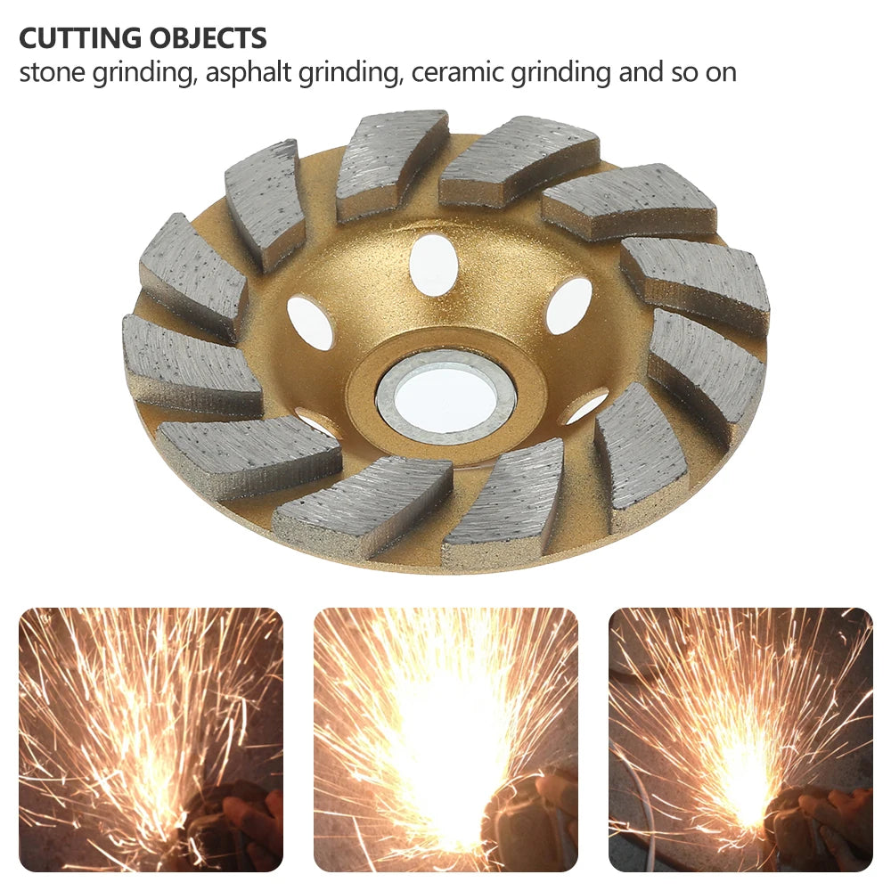 2PCS 4 Inch Diamond Grinding Wheel Disc HHS Segment Grinding Machine Concrete Granite Stone Ceramic Cutting Grinder Power Tool Zpaxo