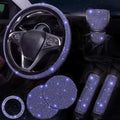 Anti-slip Bling Car Interior Accessories Rhinestone Sparkling Zpaxo Purple