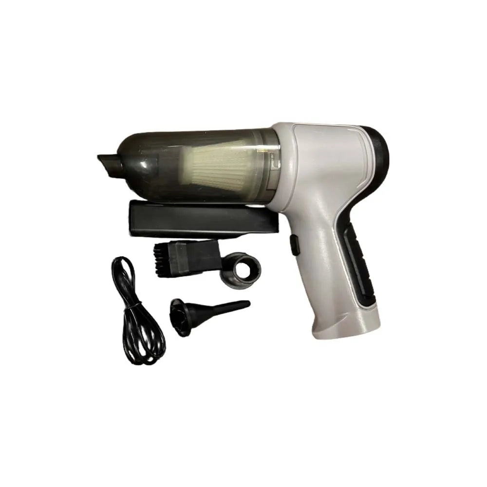 Air Suction Car Cordless Vacuum Cleaner All in 1 Power Car Dust Blower Multifunctional Dust Cleaning Tools Air Dust Collector Zpaxo White