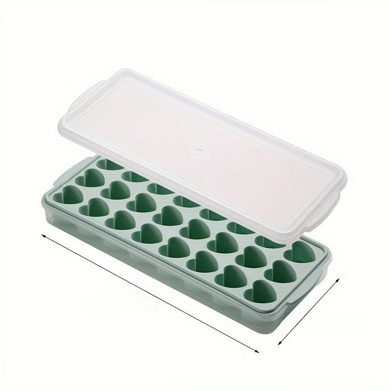 Heart Paw Print Ice Cube Tray Romantic Silicone Mold Lid Pet Lovers
