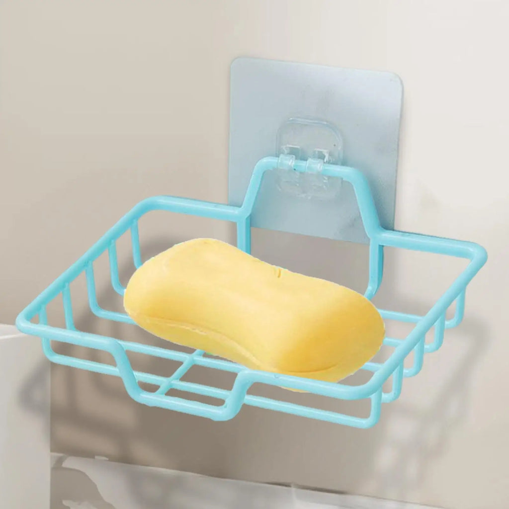Shower Soap Holder Adhesive Storage Wall Mounted Soap Dish Organizer Container Saver Sponge Holder Organization Storage Zpaxo