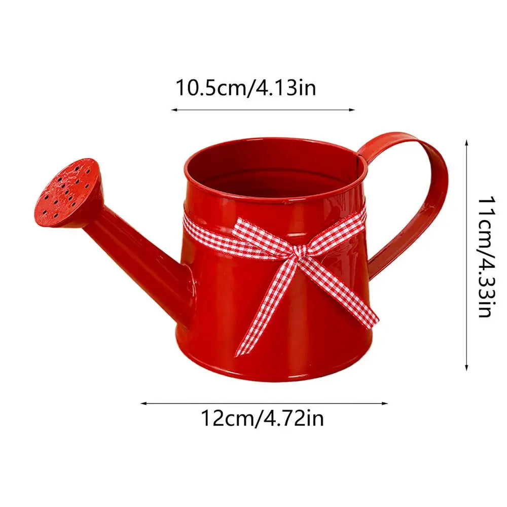 Mini Metal Watering Can – Decorative Indoor Plant Sprinkler Decorative Watering Can Zpaxo Red